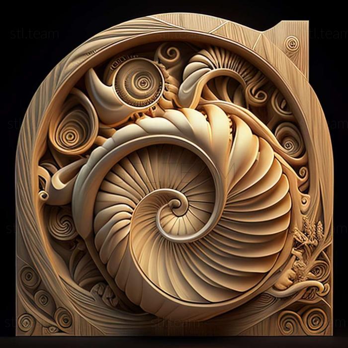 3D модель Nautilus macromphalus (STL)